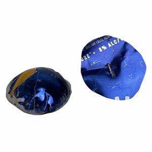 White Claw Recycled White Claw Can Buttons • Upcycled Blue Aluminum Button Set